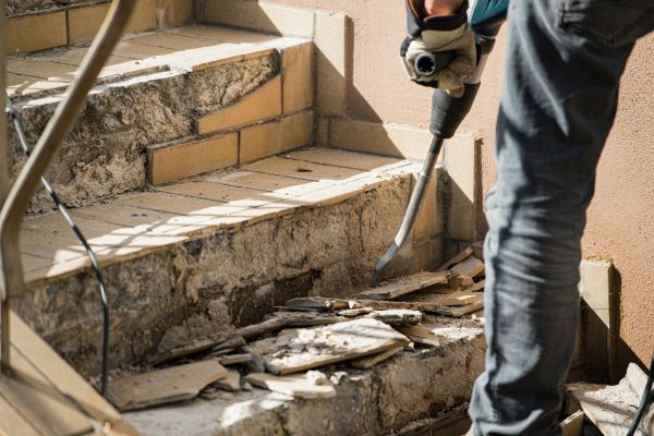 Concrete Stair Demolition in Lebanon